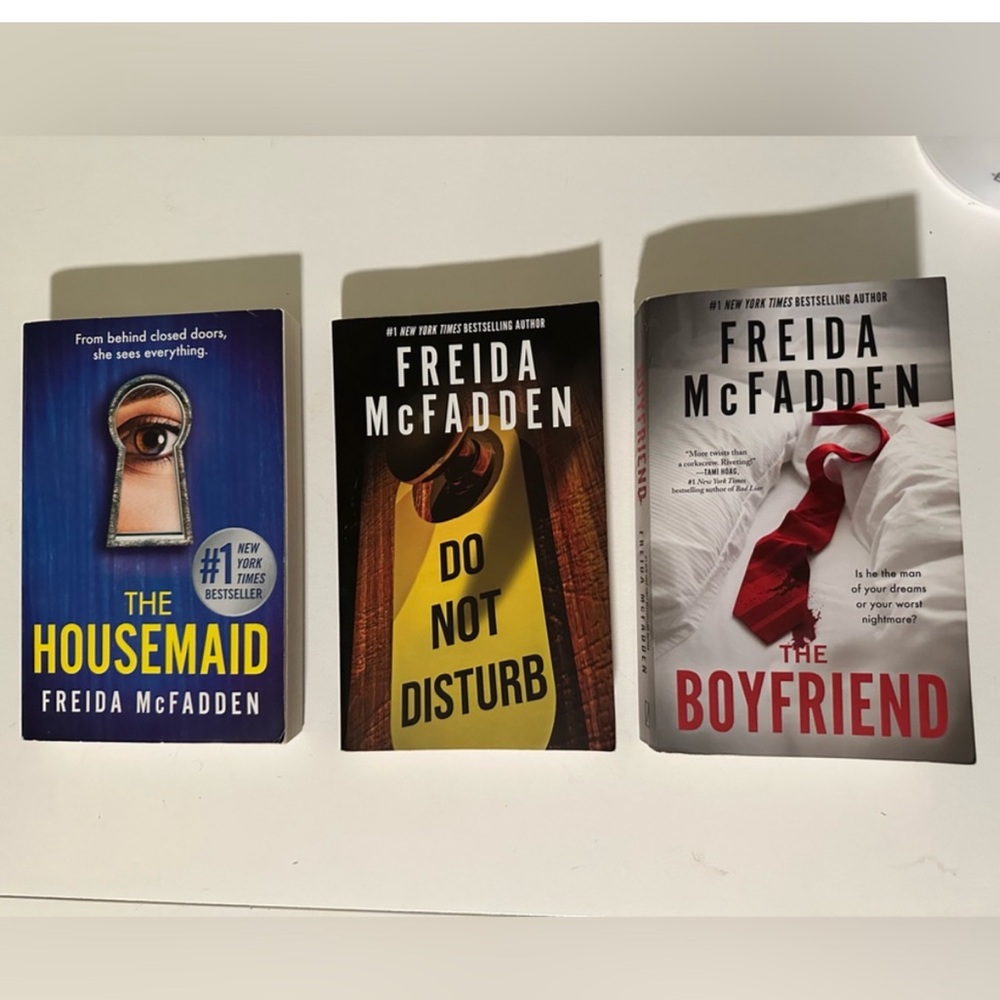 The Housemaid, Do Not Disturb & The Boyfriend - Freida McFadden Books